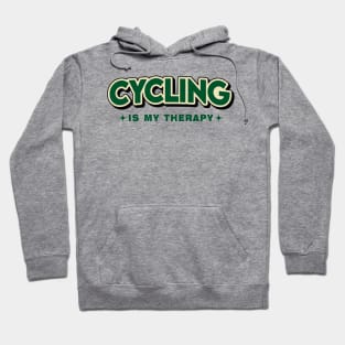 Cycling Is My Therapy Retro Style Hoodie